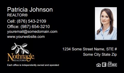 Nothnagle-Realtors-Business-Card-Compact-With-Small-Photo-TH23B-P2-L3-D3-Black