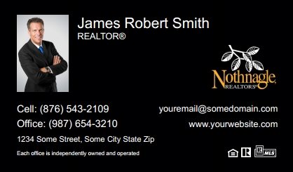 Nothnagle-Realtors-Business-Card-Compact-With-Small-Photo-TH25B-P1-L3-D3-Black