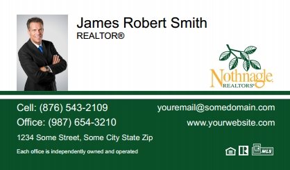Nothnagle-Realtors-Business-Card-Compact-With-Small-Photo-TH25C-P1-L1-D3-Green-White