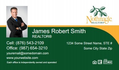 Nothnagle-Realtors-Business-Card-Compact-With-Small-Photo-TH27C-P1-L1-D3-Green-White