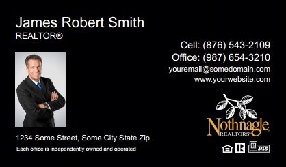 Nothnagle-Realtors-Business-Card-Compact-With-Small-Photo-TH29B-P1-L3-D3-Black