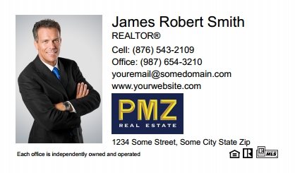 Pmz Real Estate Business Card Labels PMZ-BCL-006