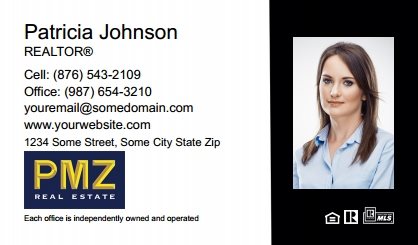 Pmz-Real-Estate-Business-Card-Compact-With-Medium-Photo-T2-TH07BW-P2-L1-D3-Black-White