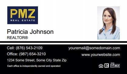 Pmz-Real-Estate-Business-Card-Compact-With-Small-Photo-T2-TH24BW-P2-L1-D3-Black-White