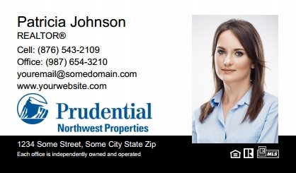 Prudential-Real-Estate-Canada-Business-Card-Compact-With-Full-Photo-T2-TH05BW-P2-L1-D3-Black-White-Others