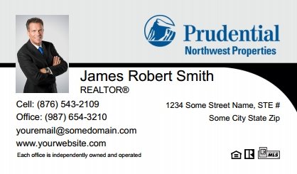 Prudential-Real-Estate-Canada-Business-Card-Compact-With-Small-Photo-T2-TH25BW-P1-L1-D3-Black-White-Others