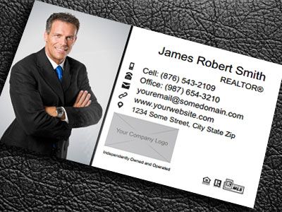 Real Estate Gloss Laminated Business Cards IRE-BCLAM-001