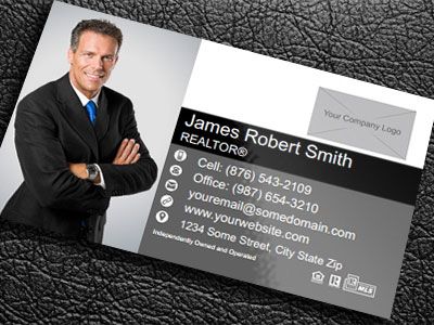 Real Estate Gloss Laminated Business Cards IRE-BCLAM-009