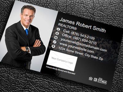 Real Estate Gloss Laminated Business Cards IRE-BCLAM-017