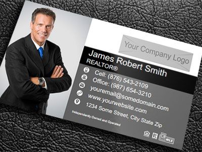 Real Estate Gloss Laminated Business Cards IRE-BCLAM-009