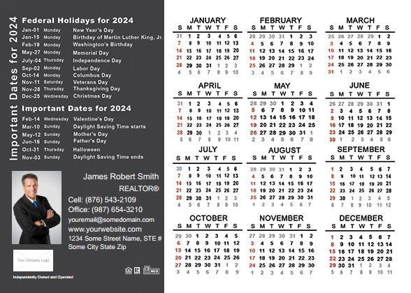 Real Estate Calendar Magnet 4.25X6 IRE-CALMAG4256-001