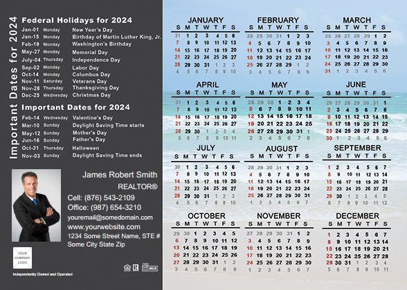 Real Estate Calendar Magnet 4.25X6 IRE-CALMAG4256-003