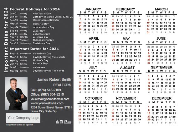 Real Estate Calendar Magnet 4.25X6 IRE-CALMAG4256-001