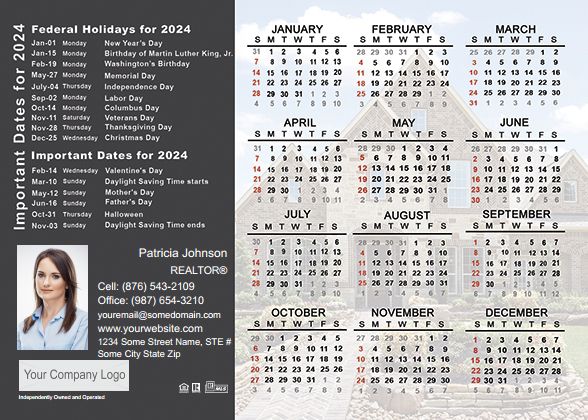 Real Estate Calendar Magnet 4.25X6 IRE-CALMAG4256-002