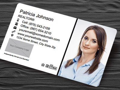 Real Estate Plastic Business Cards IRE-BCWPLAS-003
