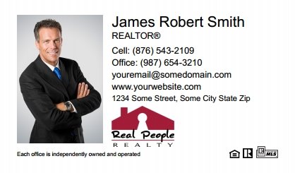 Real People Realty Business Card Labels RPRI-BCL-001