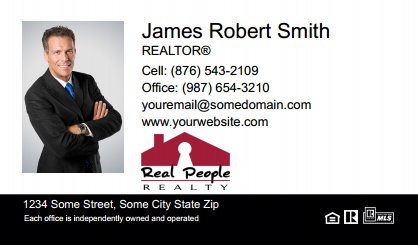 Real-People-Realty-Business-Card-Compact-With-Medium-Photo-T3-TH08BW-P1-L1-D3-Black-White-Others