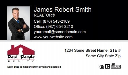 Real-People-Realty-Business-Card-Compact-With-Small-Photo-T3-TH17BW-P1-L1-D1-Black-White-Others