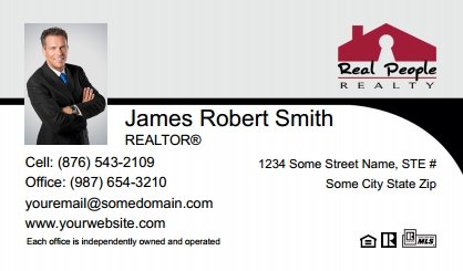 Real-People-Realty-Business-Card-Compact-With-Small-Photo-T3-TH25BW-P1-L1-D3-Black-White-Others