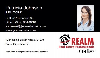 Realm-Professionals-Business-Card-Compact-With-Small-Photo-T2-TH22BW-P2-L1-D1-Black-White