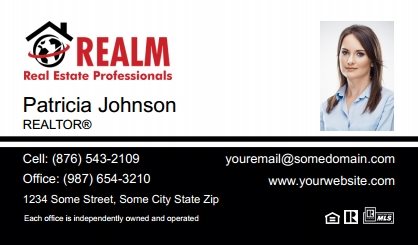 Realm-Professionals-Business-Card-Compact-With-Small-Photo-T2-TH24BW-P2-L1-D3-Black-White