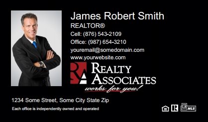 Realty-Associates-Business-Card-Compact-With-Medium-Photo-TH19B-P1-L3-D3-Black