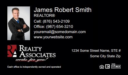 Realty-Associates-Business-Card-Compact-With-Small-Photo-TH04B-P1-L3-D3-Black