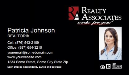Realty-Associates-Business-Card-Compact-With-Small-Photo-TH06B-P2-L3-D3-Black