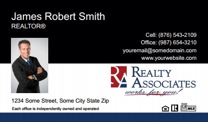 Realty-Associates-Business-Card-Compact-With-Small-Photo-TH21C-P1-L1-D1-Blue-Black-White