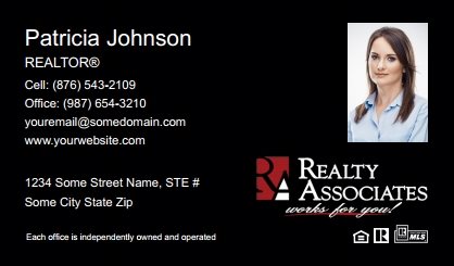 Realty-Associates-Business-Card-Compact-With-Small-Photo-TH23B-P2-L3-D3-Black