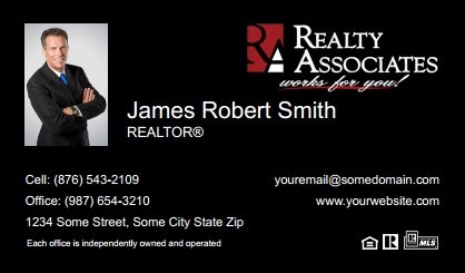 Realty-Associates-Business-Card-Compact-With-Small-Photo-TH25B-P1-L3-D3-Black