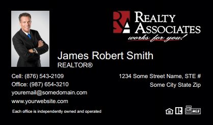 Realty-Associates-Business-Card-Compact-With-Small-Photo-TH27B-P1-L3-D3-Black
