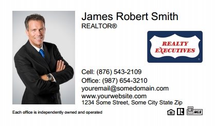 Realty Executives Business Card Labels RE-BCL-008