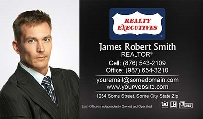 Realty-Executives-Business-Card-Compact-With-Full-Photo-TH17-P1-L1-D3-Black-Others