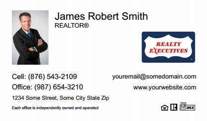 Realty-Executives-Business-Card-Compact-With-Small-Photo-TH25W-P1-L1-D1-White
