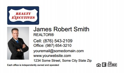 Realty-Executives-Business-Card-Compact-With-Small-Photo-TH28W-P1-L1-D1-White