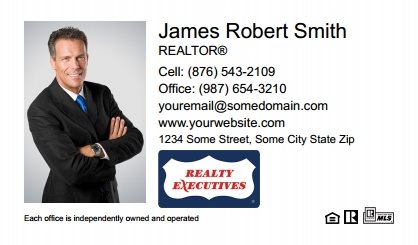 Realty Executives Canada Business Card Labels REC-BCL-001