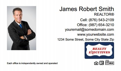 Realty Executives Canada Business Card Labels REC-BCL-009