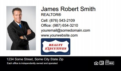 Realty-Executives-Canada-Business-Card-Compact-With-Medium-Photo-T3-TH08BW-P1-L1-D3-Black-White-Others