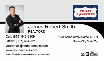 Realty-Executives-Canada-Business-Card-Compact-With-Small-Photo-T3-TH25BW-P1-L1-D3-Black-White-Others