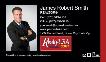 Realtyusa Business Card Magnets RT-BCM-002