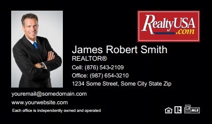 Realtyusa-Business-Card-Compact-With-Medium-Photo-TH17B-P1-L1-D3-Black