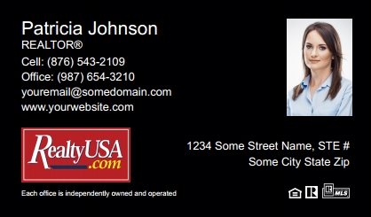 Realtyusa-Business-Card-Compact-With-Small-Photo-TH05B-P2-L1-D3-Black