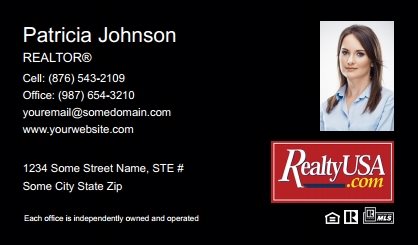 Realtyusa-Business-Card-Compact-With-Small-Photo-TH23B-P2-L1-D3-Black