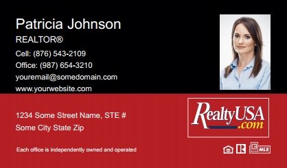 Realtyusa-Business-Card-Compact-With-Small-Photo-TH23C-P2-L1-D3-Red-Black