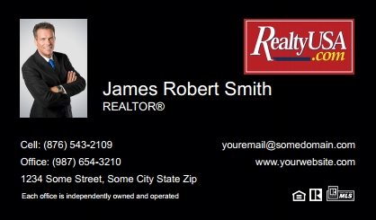 Realtyusa-Business-Card-Compact-With-Small-Photo-TH25B-P1-L1-D3-Black