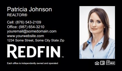 Redfin-Business-Card-Compact-With-Full-Photo-TH09B-P2-L3-D3-Black