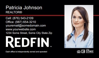 Redfin-Business-Card-Compact-With-Full-Photo-TH09C-P2-L3-D3-Black-Red