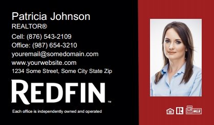 Redfin-Business-Card-Compact-With-Medium-Photo-TH18C-P2-L3-D3-Red-Black