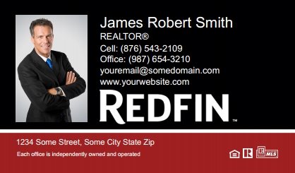 Redfin-Business-Card-Compact-With-Medium-Photo-TH19C-P1-L3-D3-Black-Red-White